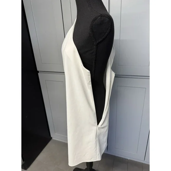 Alice + Olivia Womens 6 Melina One Shoulder Shift Dress White Asymmetrical Class - Picture 4 of 8